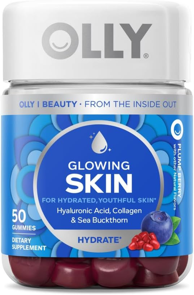 Glowing Skin Collagen Gummy, Hydrated, Youthful Skin, Hyaluronic Acid, Sea Buckt