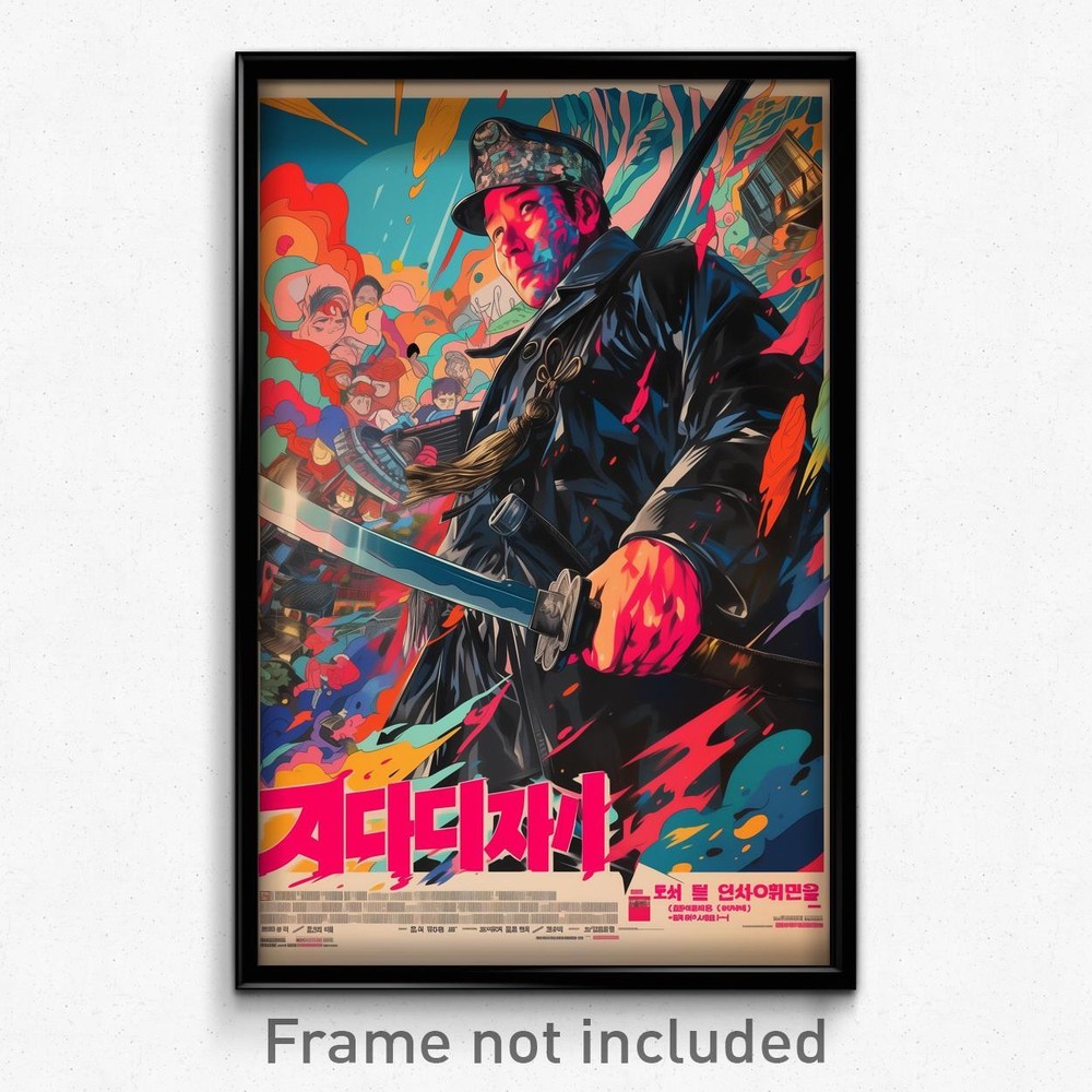 Vintage Korean Psychedelic Art Film Poster - Dangerous Prague Retro Print  