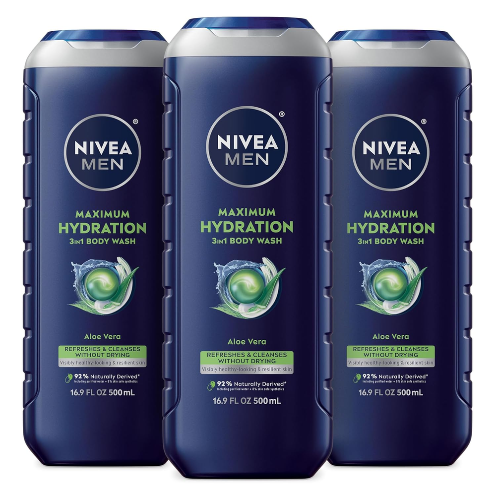 Maximum Hydration 3-in-1 Aloe Vera Body Wash for Dry Skin