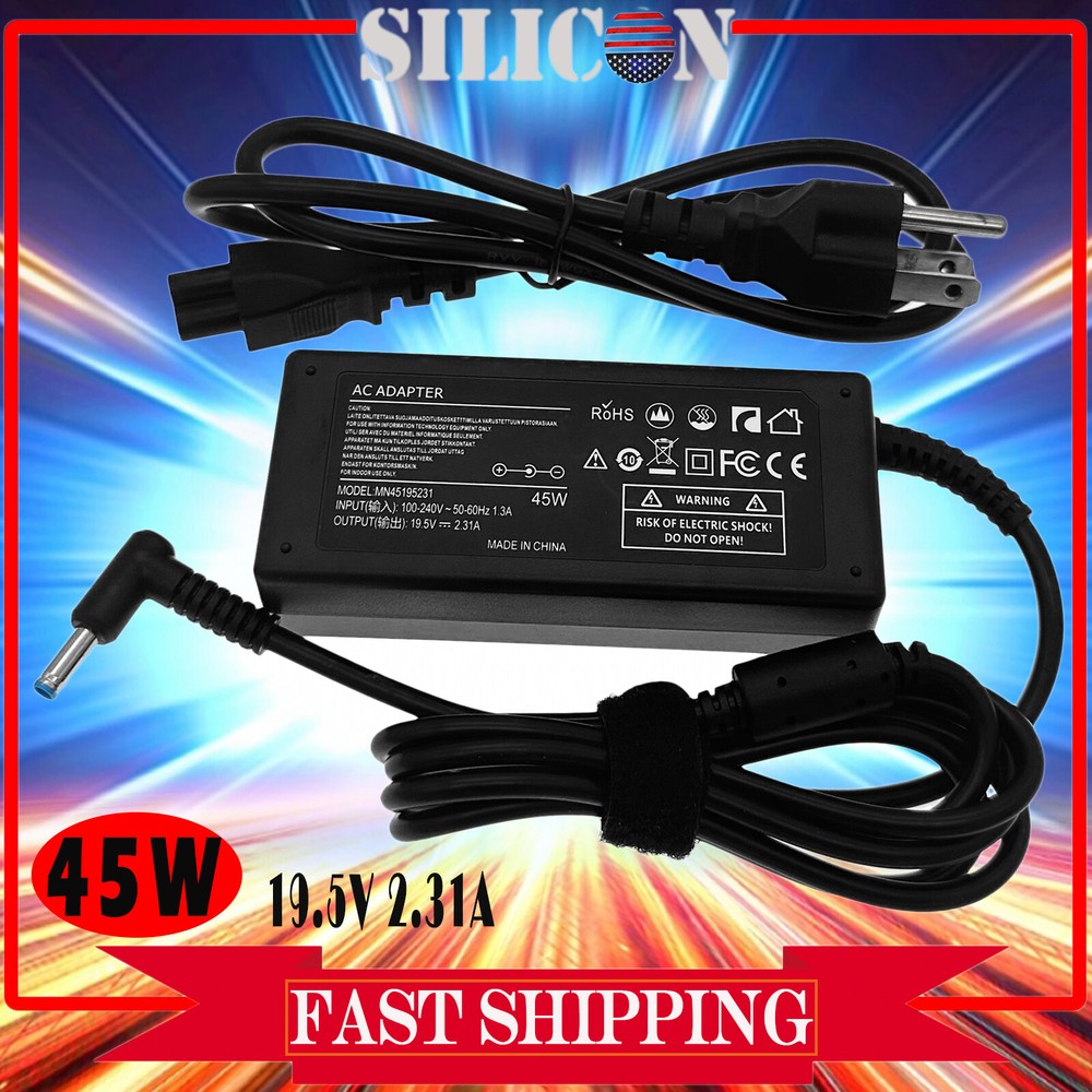 45W AC Adapter Charger for HP 14 Laptop 14-dk0028wm 14-dk0045nr 14-dk0053od