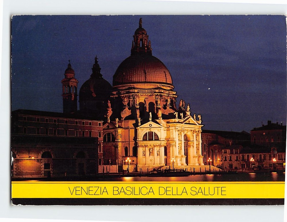 Postcard Basilica di Santa Maria della Salute Venice Italy