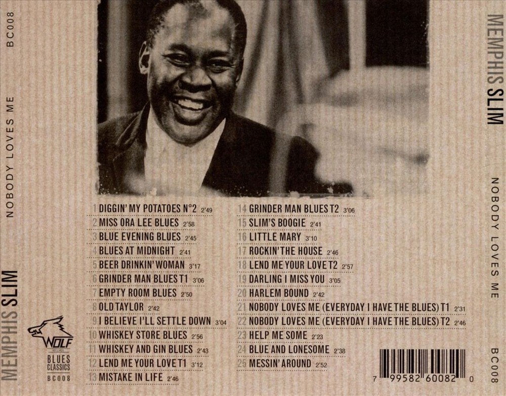 Memphis Slim Nobody Loves Me (Everyday I Have The Blues) New Cd