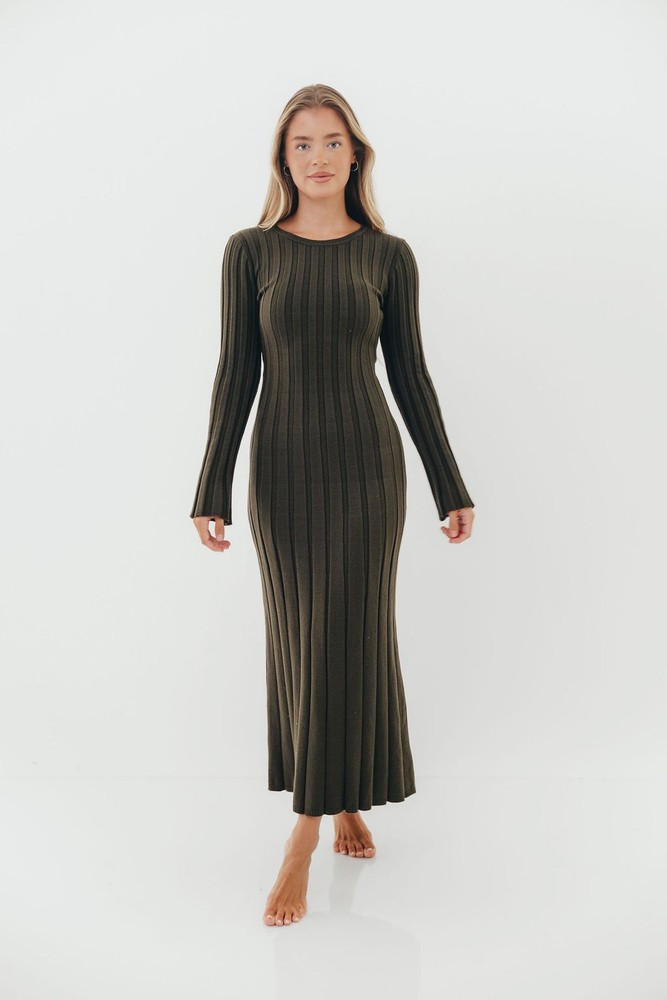 Worth Collective Colette Luxe Maxi Dress NAVY BLUE Size M