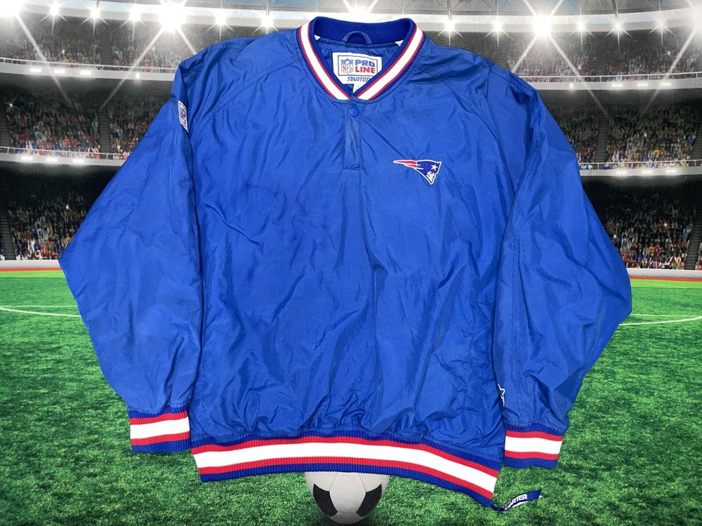 VTG Starter NFL Pro Line New England Patriots Pullover Windbreaker Jacket Large