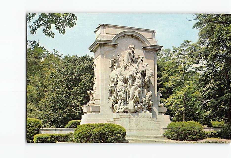 Postcard Battle of Princeton Monument Princeton New Jersey USA