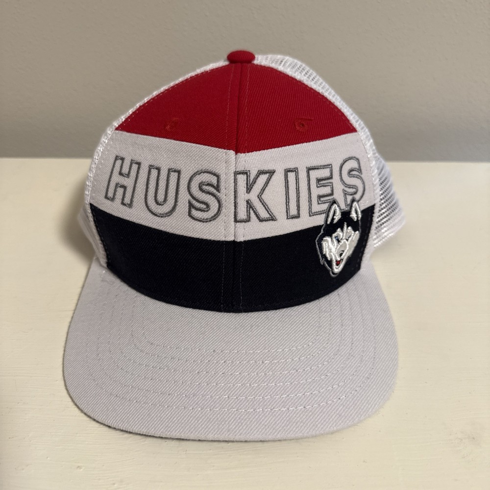 UConn Huskies SnapBack Red/White/Blue Hat