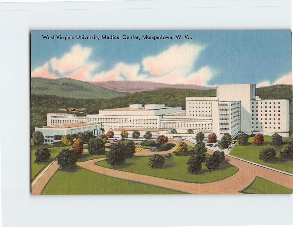 Postcard West Virginia University Medical Center Morgantown West Virginia USA