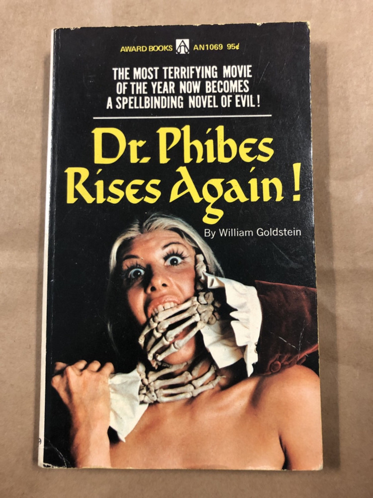 Dr Phibes Rises Again Vincent Price by William Goldstein '72 movie Vincent Price