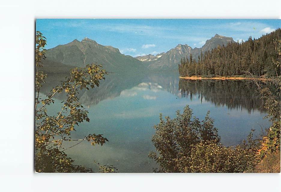 Postcard Lake McDonald Glacier National Park Montana USA North America