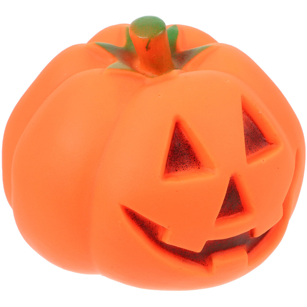 Puppy Biting Toy Cat Teething Toy Treat Trick Pumpkin Statue Puppy Teething Toy