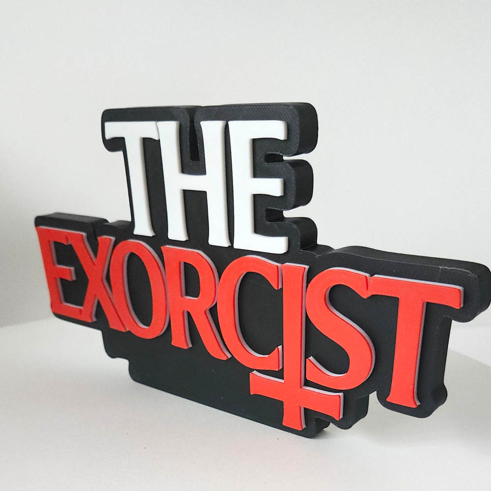 The Exorcist Logo Stand-Art Sign-Unique Movie Memorabilia