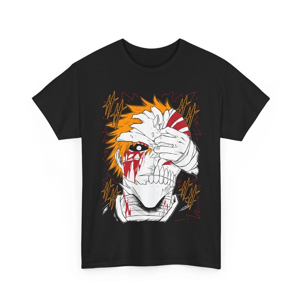 Anime Bleach Ichigo Kurosaki Black T Shirt