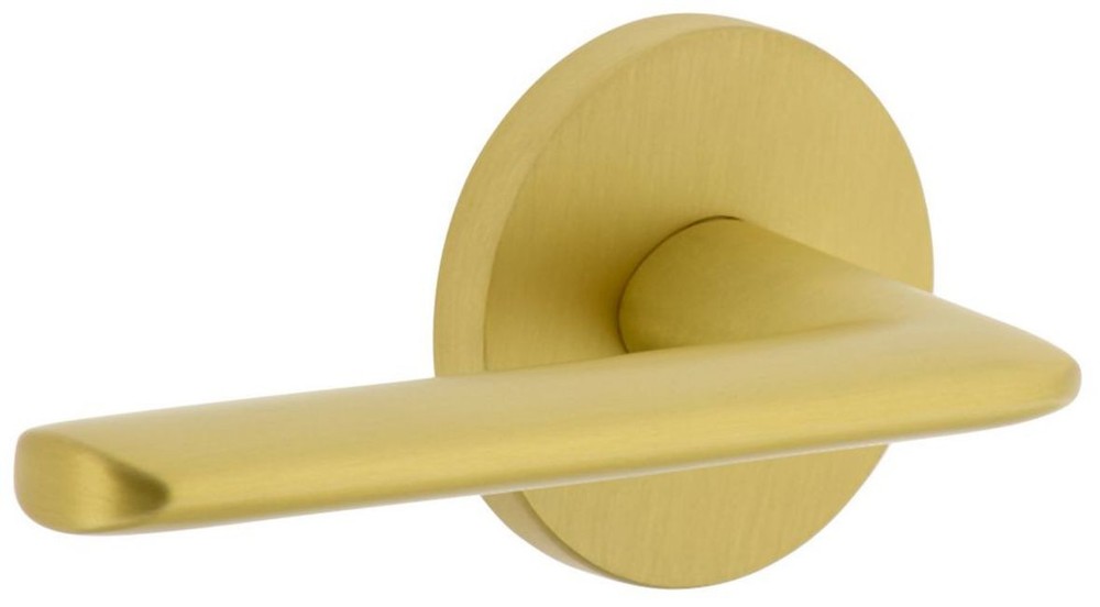 Viaggio CLOBRZ Left Hand Solid Brass Privacy Door Handle in Brass Finish