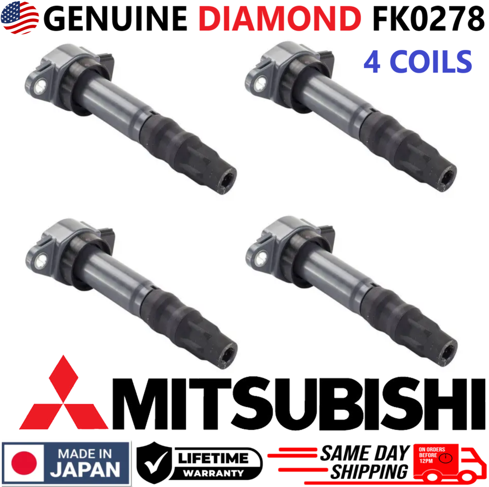 GENUINE Mitsubishi Diamond Ignition Coils For 1994-2017 Mitsubishi I4 V6, FK0278