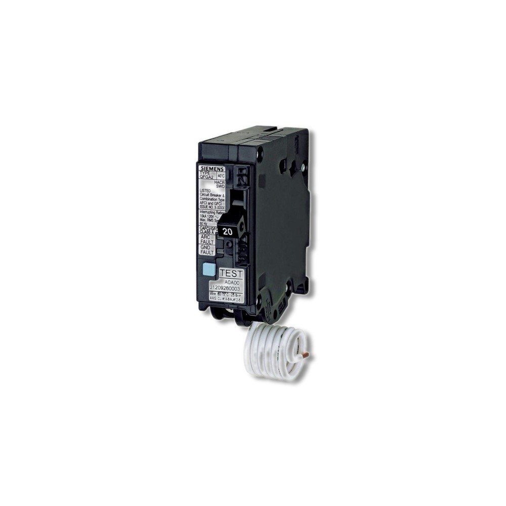 Siemens 20 amps Dual Function Single Pole Circuit Breaker Q120DF