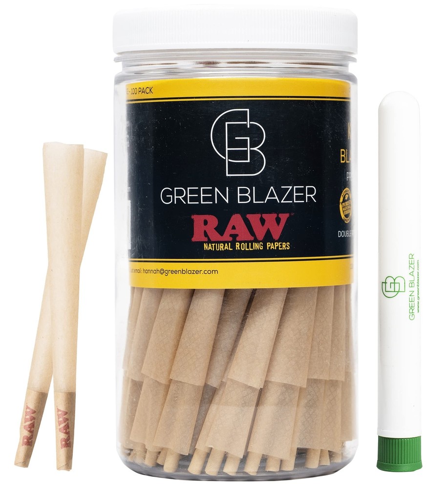 RAW Black King Size Cones 100 Pack Pre-Rolled Natural