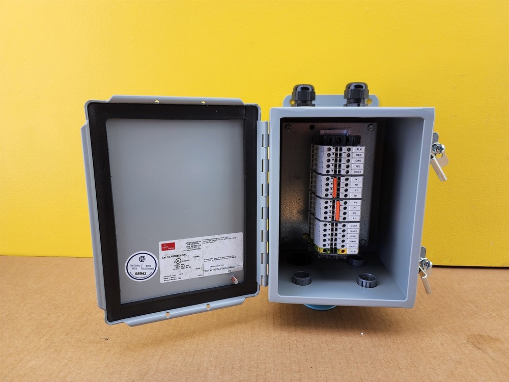 Hoffman Nvent A8066CH/SPL Electrical Enclosure w/TE Connectivity Terminal Blocks