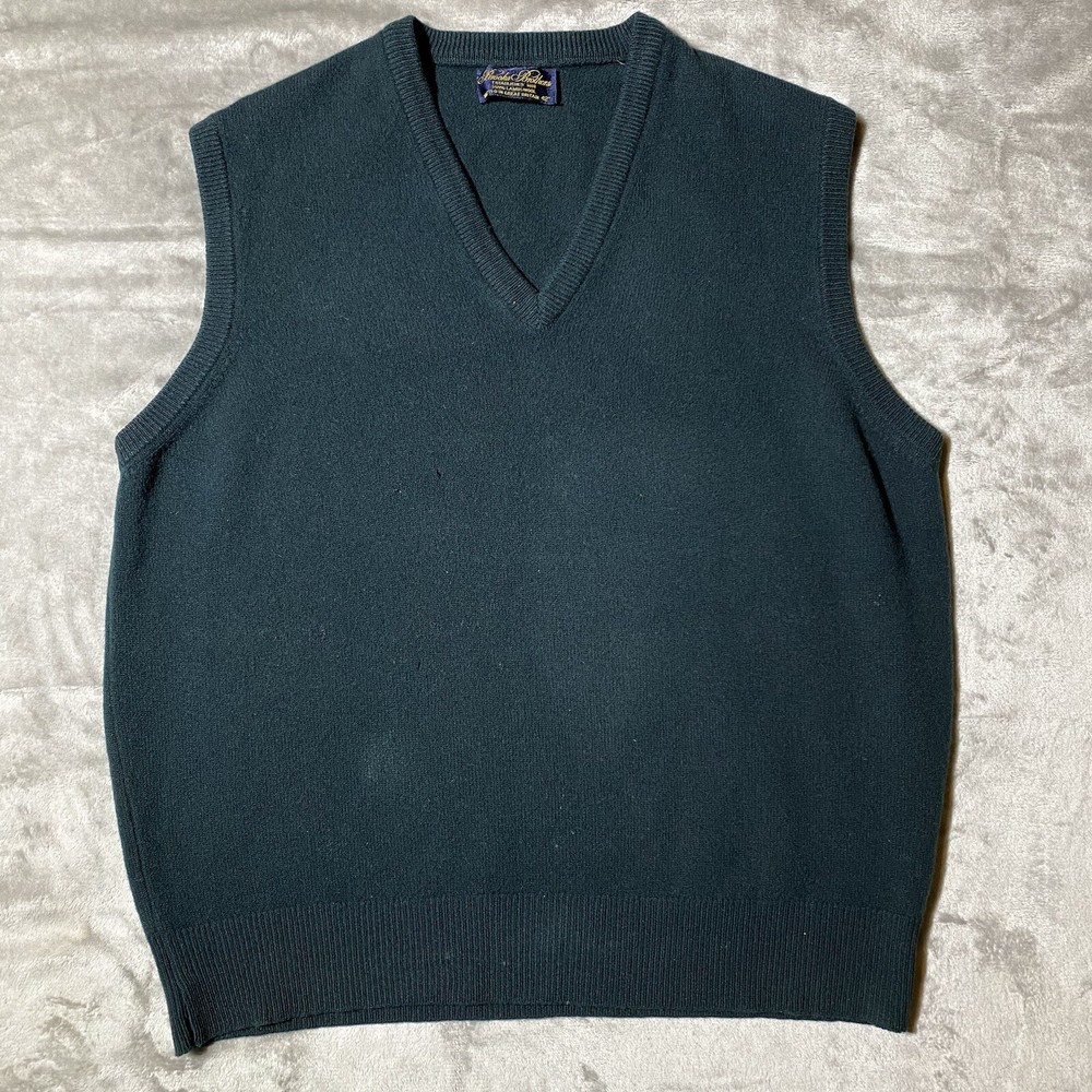 Brooks Brothers Sweater Vest Mens 42