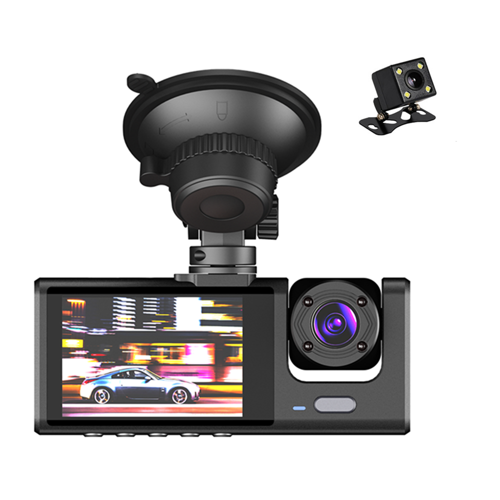 1080P HD Dual Dash Cam with Front Rear Lenses and G-Sensor