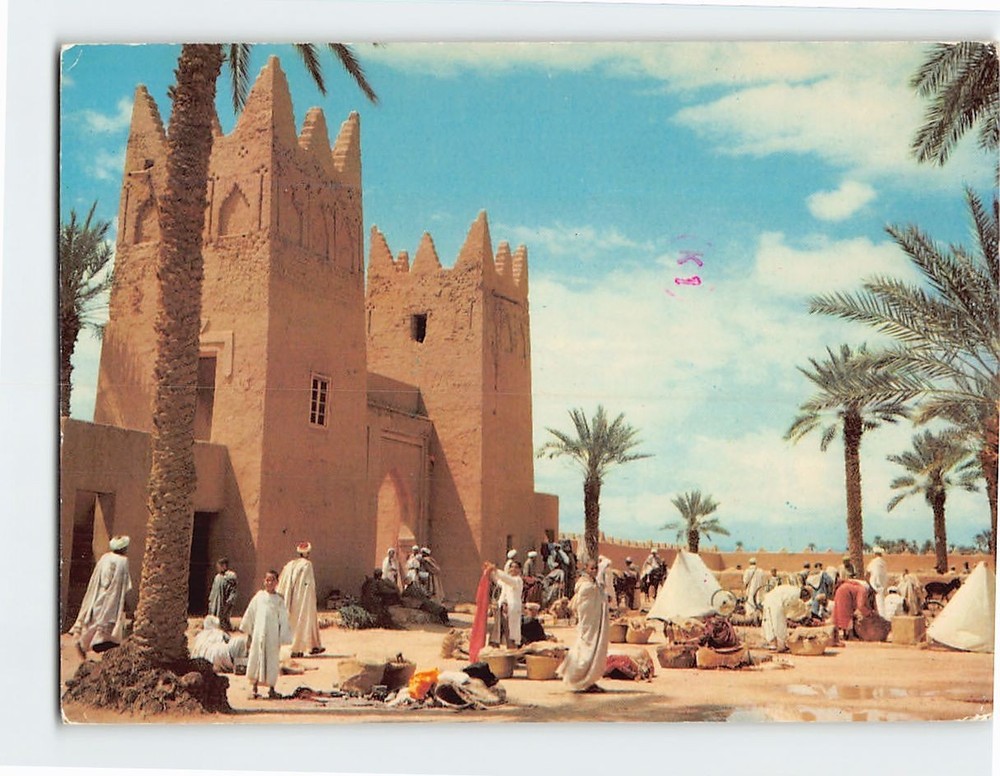 Postcard Souk de Tinjdadet Morocco