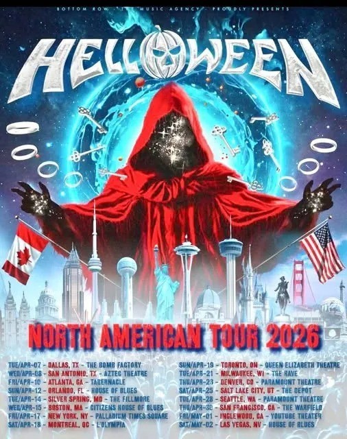 Helloween North American Tour 2026 Poster, High quality Poster