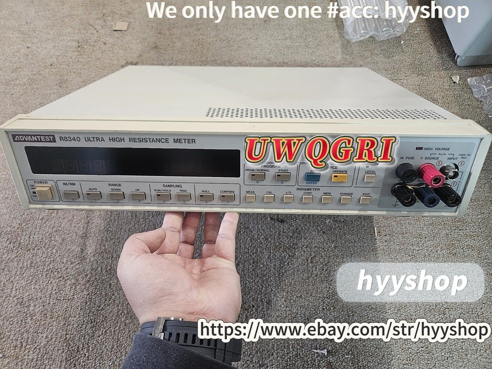 1PCS ADVANTEST R8340 high resistance meter