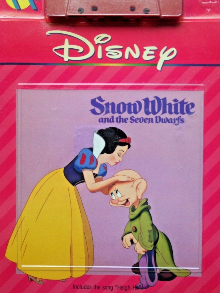SNOW WHITE & 7 DWARFS Disney Book & Cassette Tape New SEALED