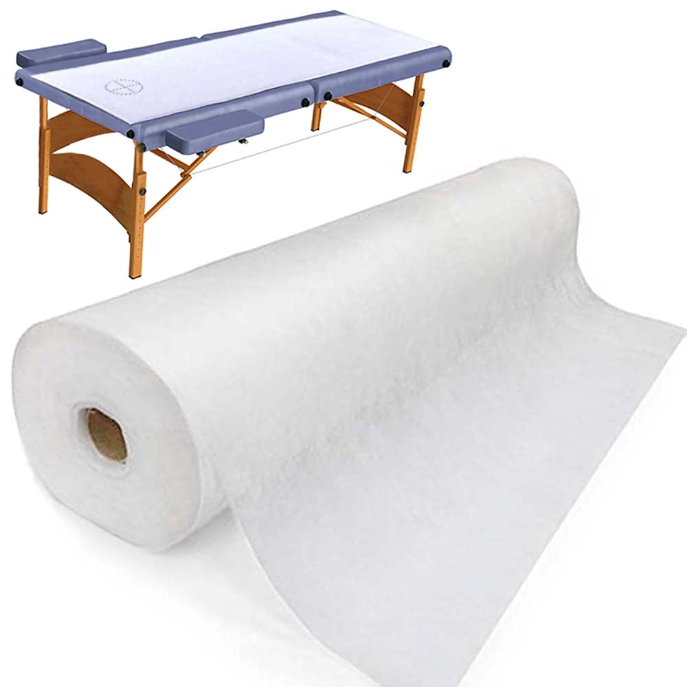Disposable Non Woven Bed Sheet Roll 30 Gsm Precut Hole Massage Table Paper Roll