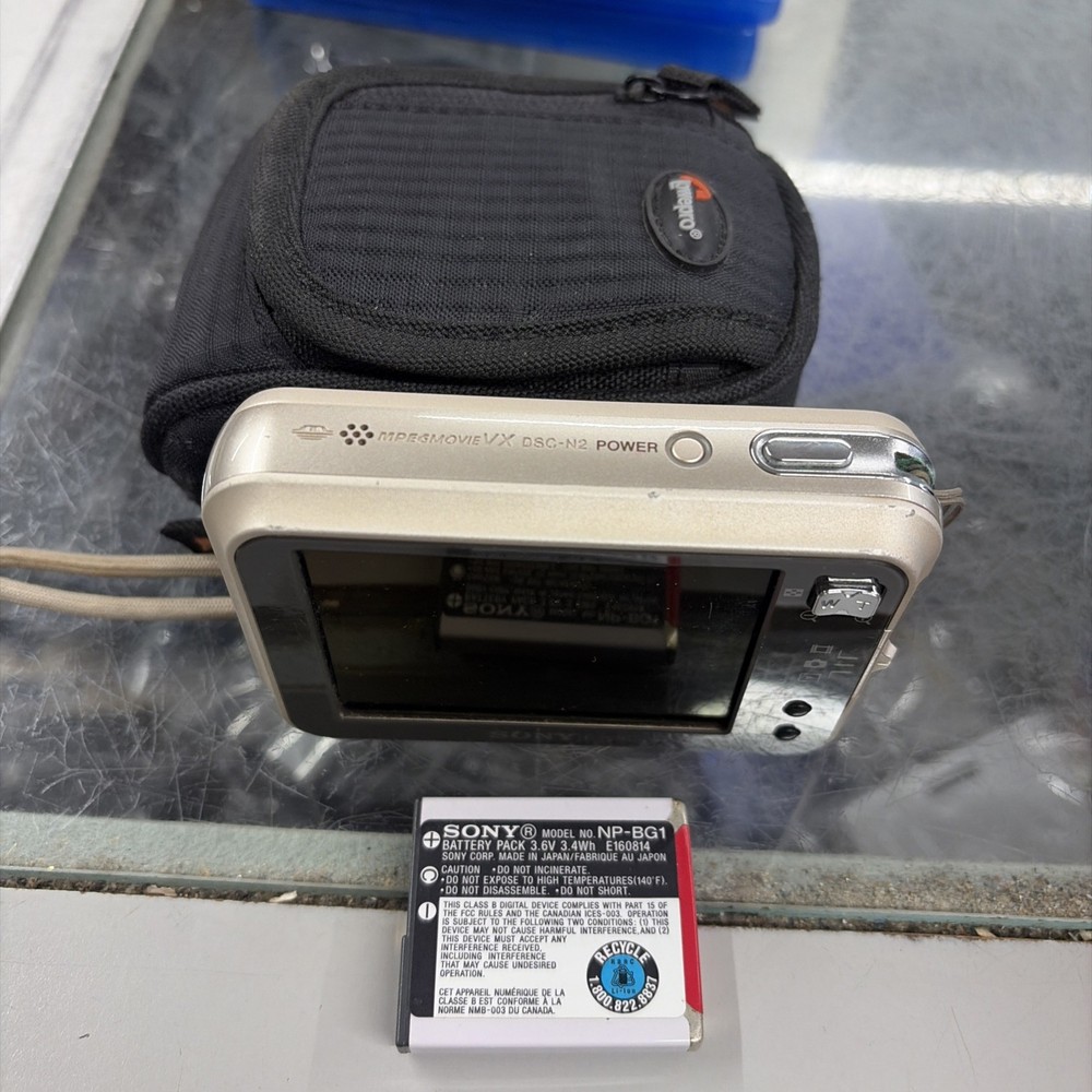 Sony Cyber-Shot DSC-N2 10.1MP Digital Camera Silver TESTED!