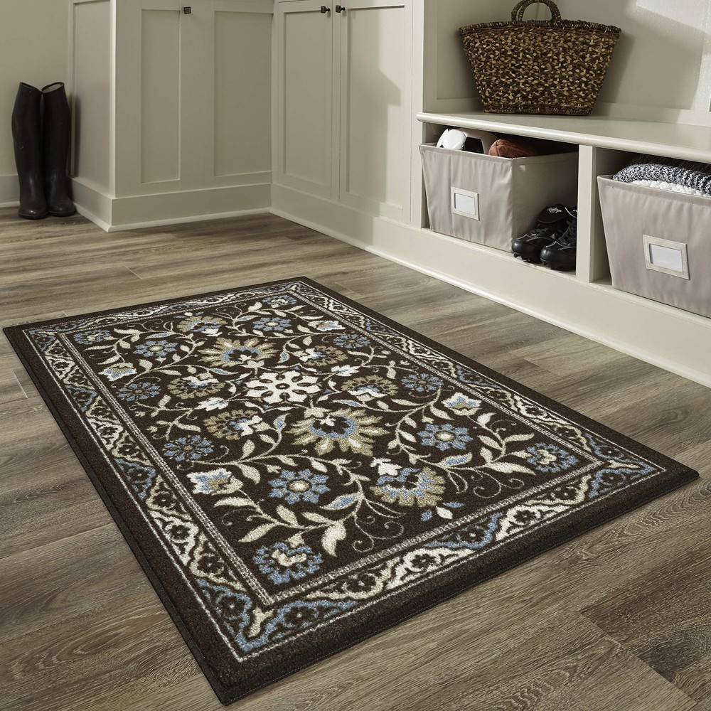 Maples Rugs Florence 2'6 x 3'10 Non-Slip Washable Hallway Kitchen Entry Runner