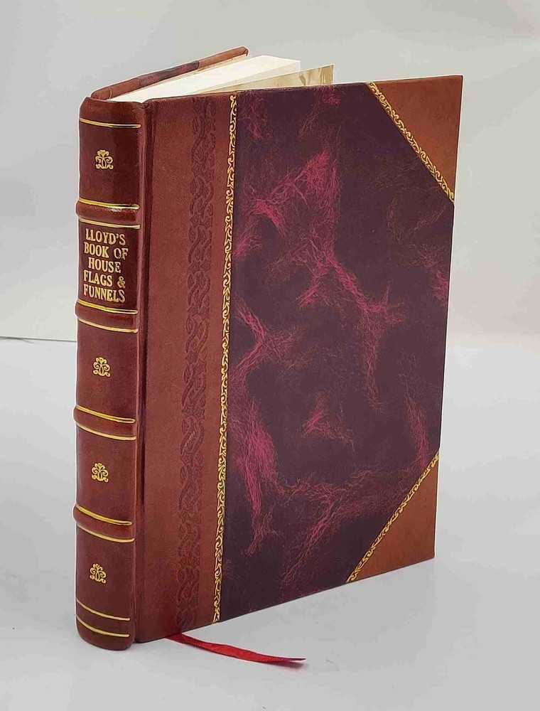 Lloyd's book of house flags & funnell of the principal steamship [Leather Bound]