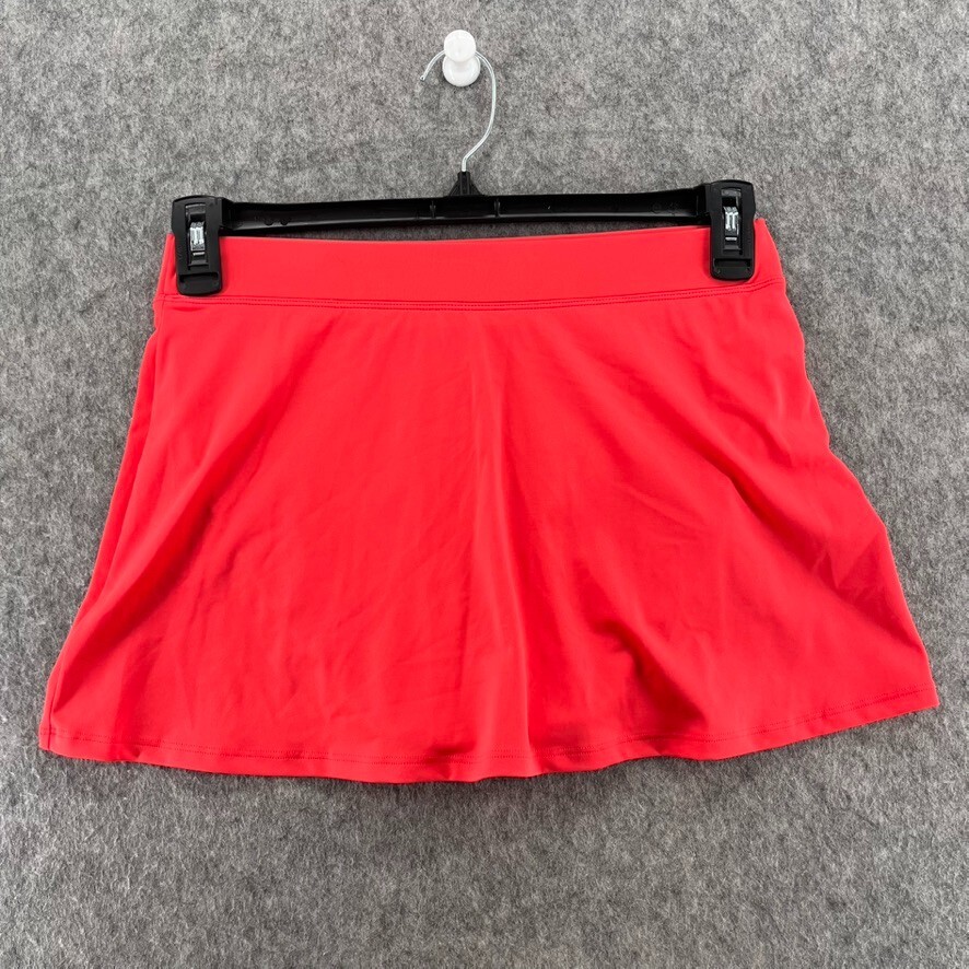 LL Bean Coral Swim UPF 50+ Nylon Stretch Lined Skort Size 8