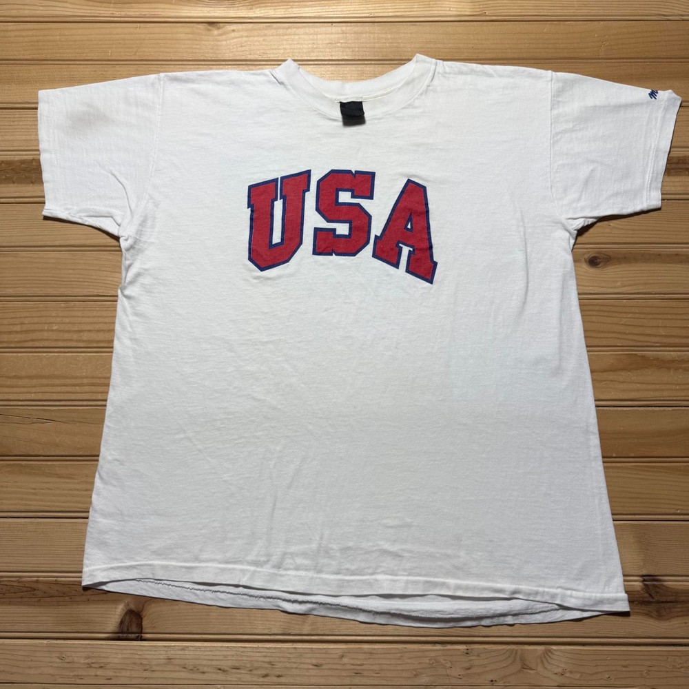Vintage 90s MacGregor USA Athletic Sports Single Stitch Graphic T-Shirt - Large