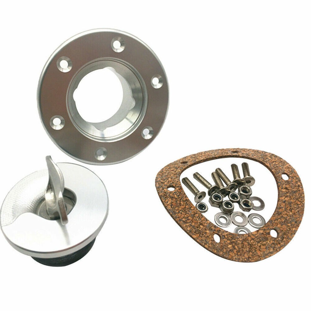 Car Fuel Cap Filler with 6 Holes Conversion Aluminum Universal Fuel Tank Cap)