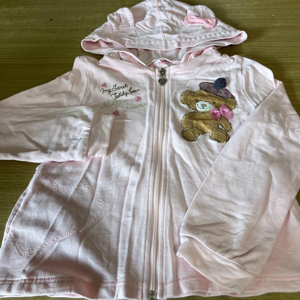 Mezzo Piano Pink Hooded Parka Size 130 Used Removable Hood