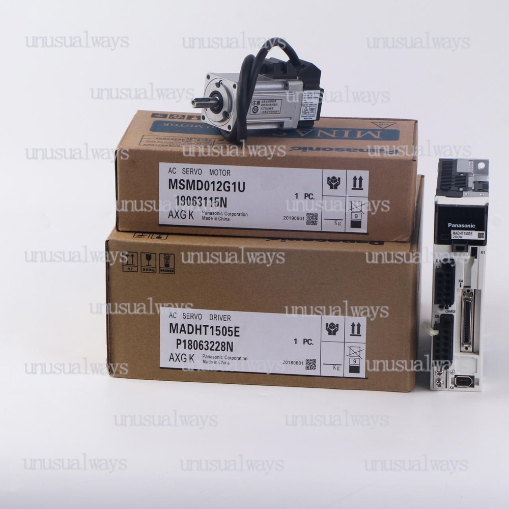 1PC Panasonic MSMD012G1U+MADHT1505E Servo System (Motor+Drive) NEW
