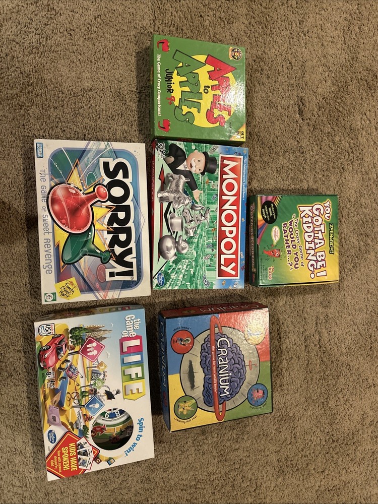 Used Board Game Lot Of 6