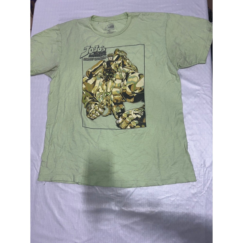 JoJo's Bizarre Adventure Stardust Crusaders Dio Brando Green Graphic Tee Large
