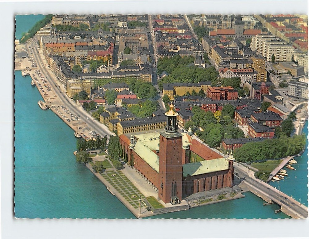 Postcard The Townhall Stockholm Sweden