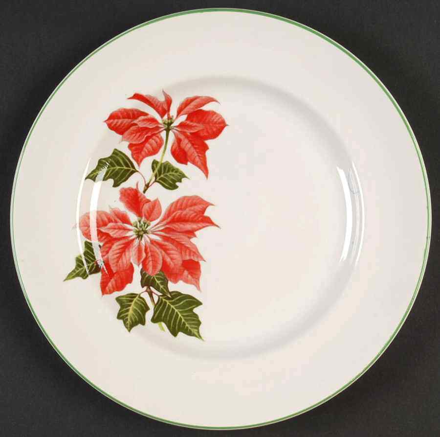 Cuthbertson Poinsettia Salad Plate 98447
