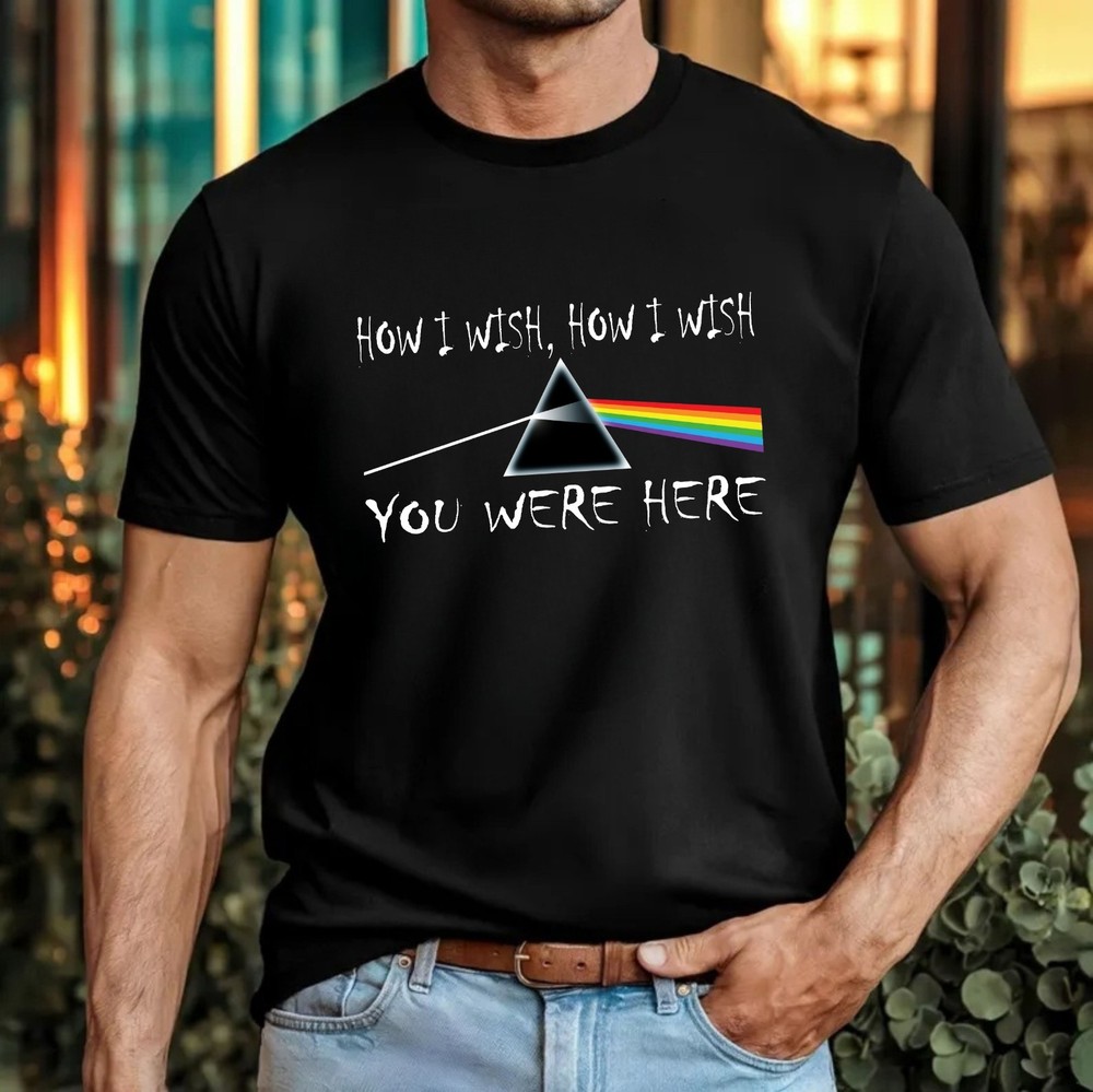 Pink Floyd UK Tour 2026 T-Shirt Wish You Were Here Classic Rock Lyrics Prism Top