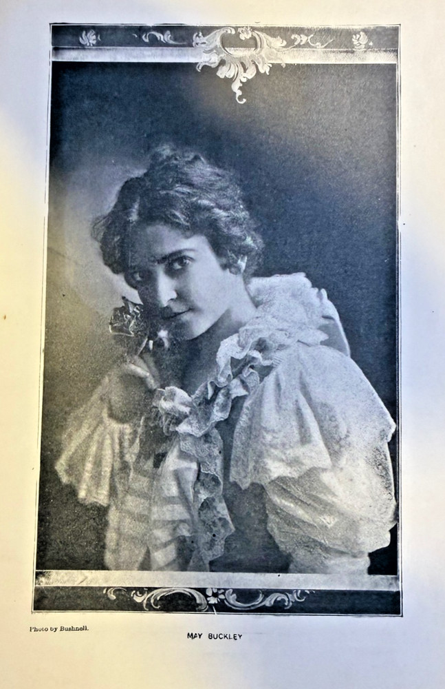 1899 Vintage Magazine Illustration Actress May Buckley