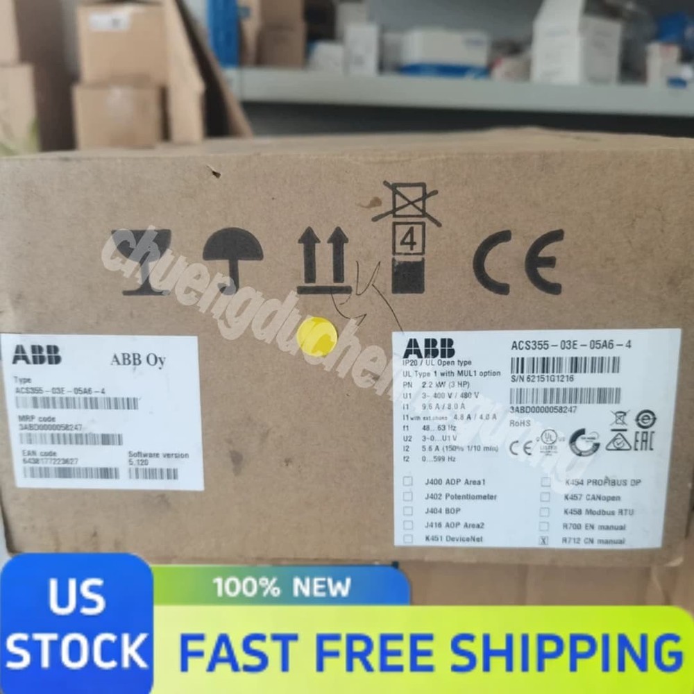 New Factory Sealed ABB ACS355-03E-05A6-4 Inverter High Quality US Urgent Ship