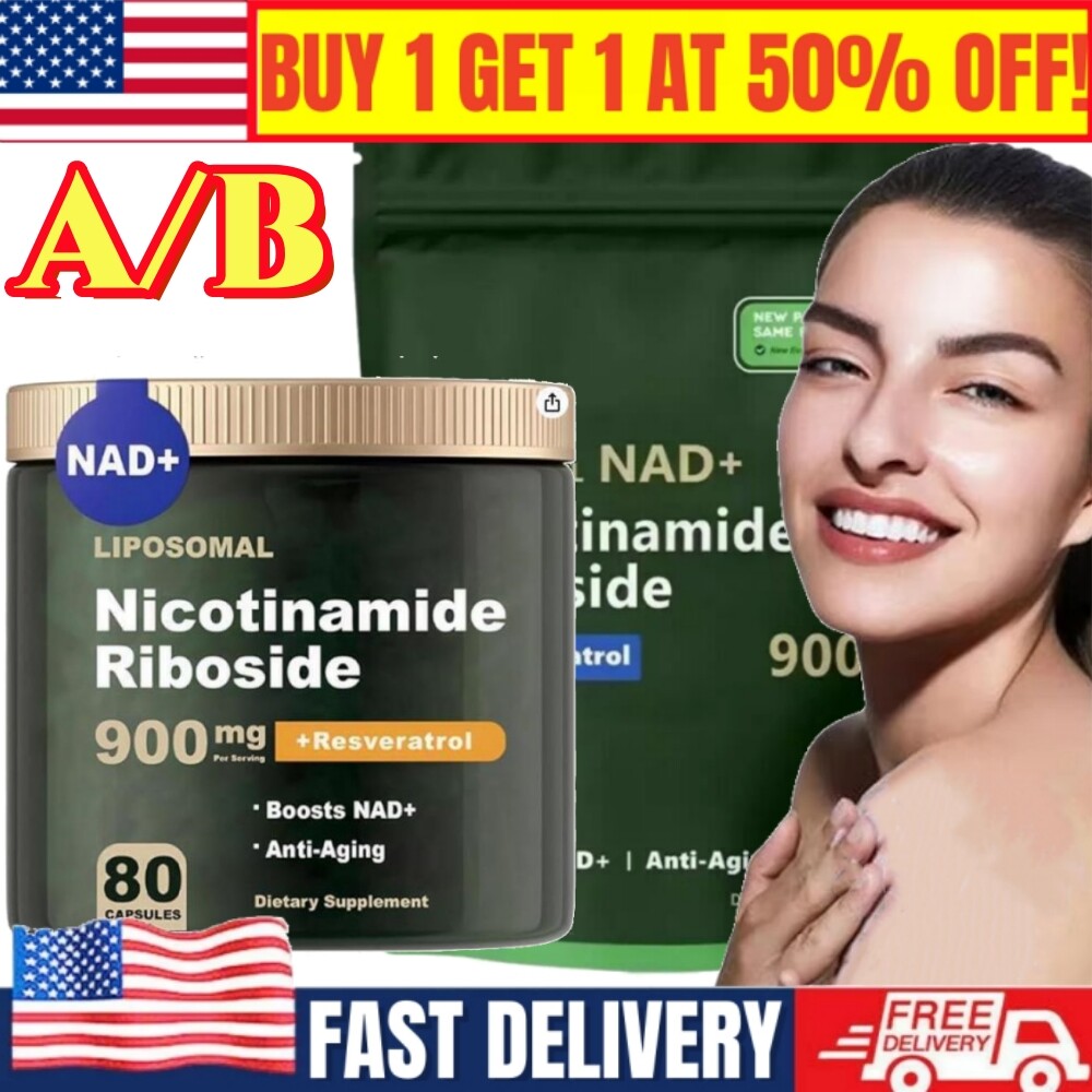 NAD+ Supplement for Anti-Aging Energy Focus & Nicotinamide Riboside Resveratrol