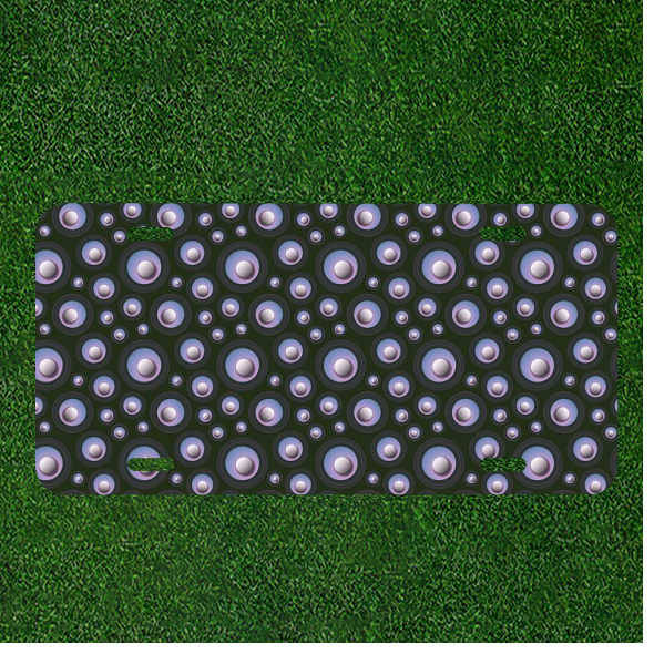 Custom Personalized Car License Plate With Seamless Pattern Seamless Design