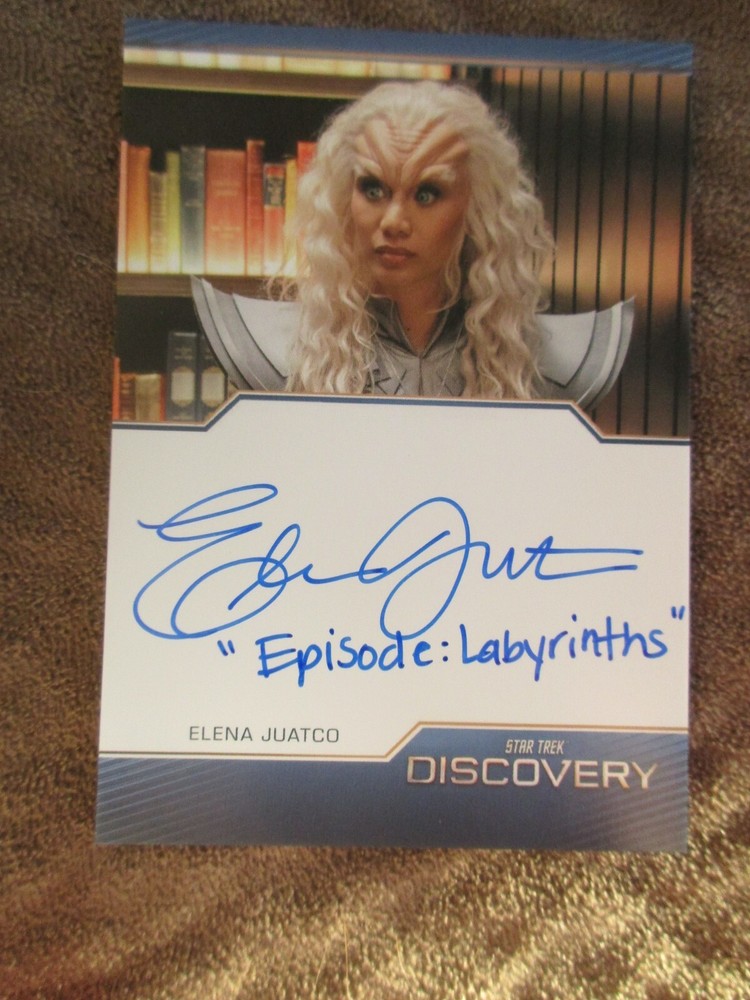 Star Trek Discovery Season 5 ELENA JUATCO Inscription Autograph