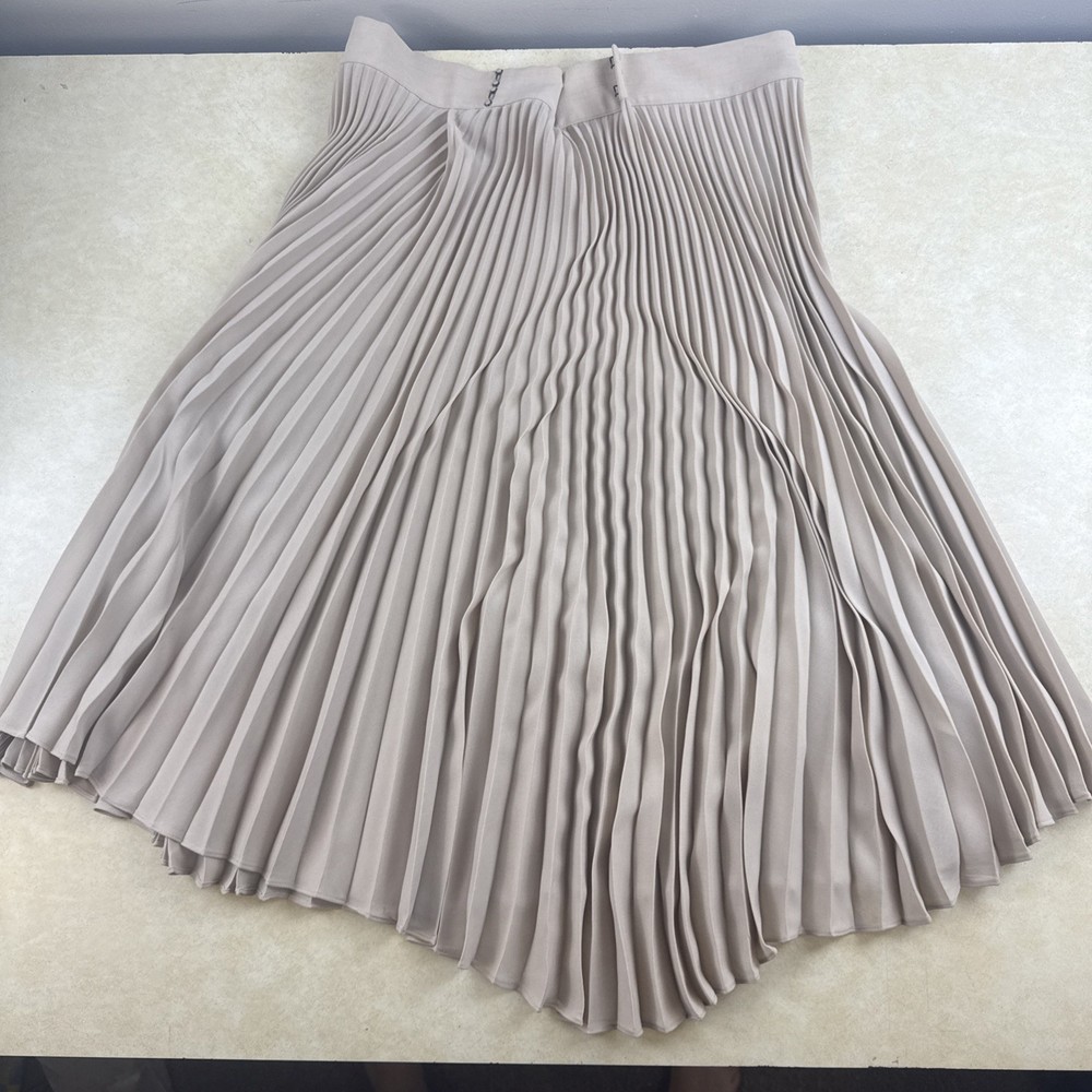 Vince Drape Pleated Midi Skirt Vintage Asymmetrical Size 2