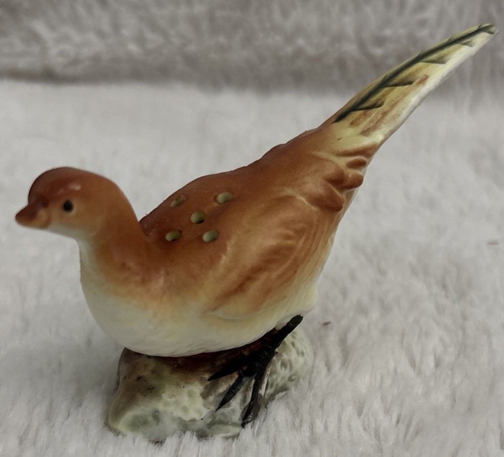 Vintage Artmark Pheasant Salt Shaker Hand-Painted Ceramic/Porcelain Japan