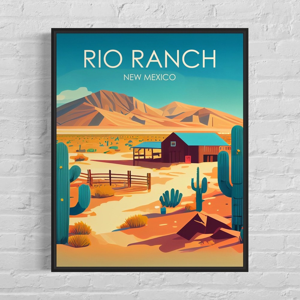 Rio Ranch Nm Retro Art Print Rio Ranch Wall Art Illustration Rio Ranch Vintage