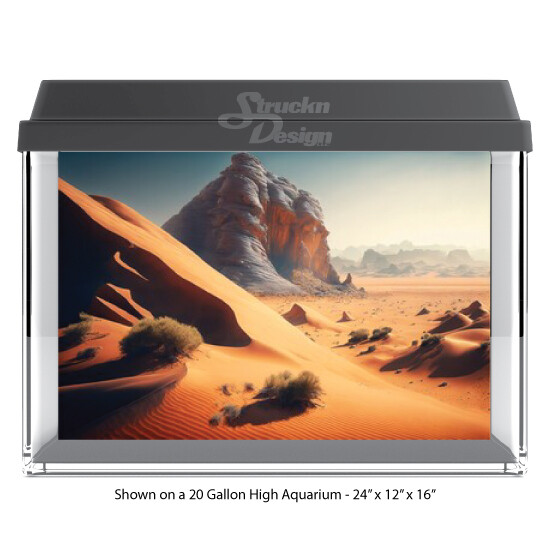 Rocky Mountain Desert Polyester Aquarium Background for Fish Tank